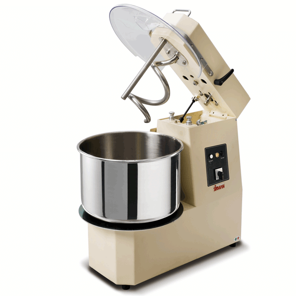 Impastatrice a spirale Sirman Hercules 17/25/35/44 kg — vasca inox grande per pizzerie ad alta produzione