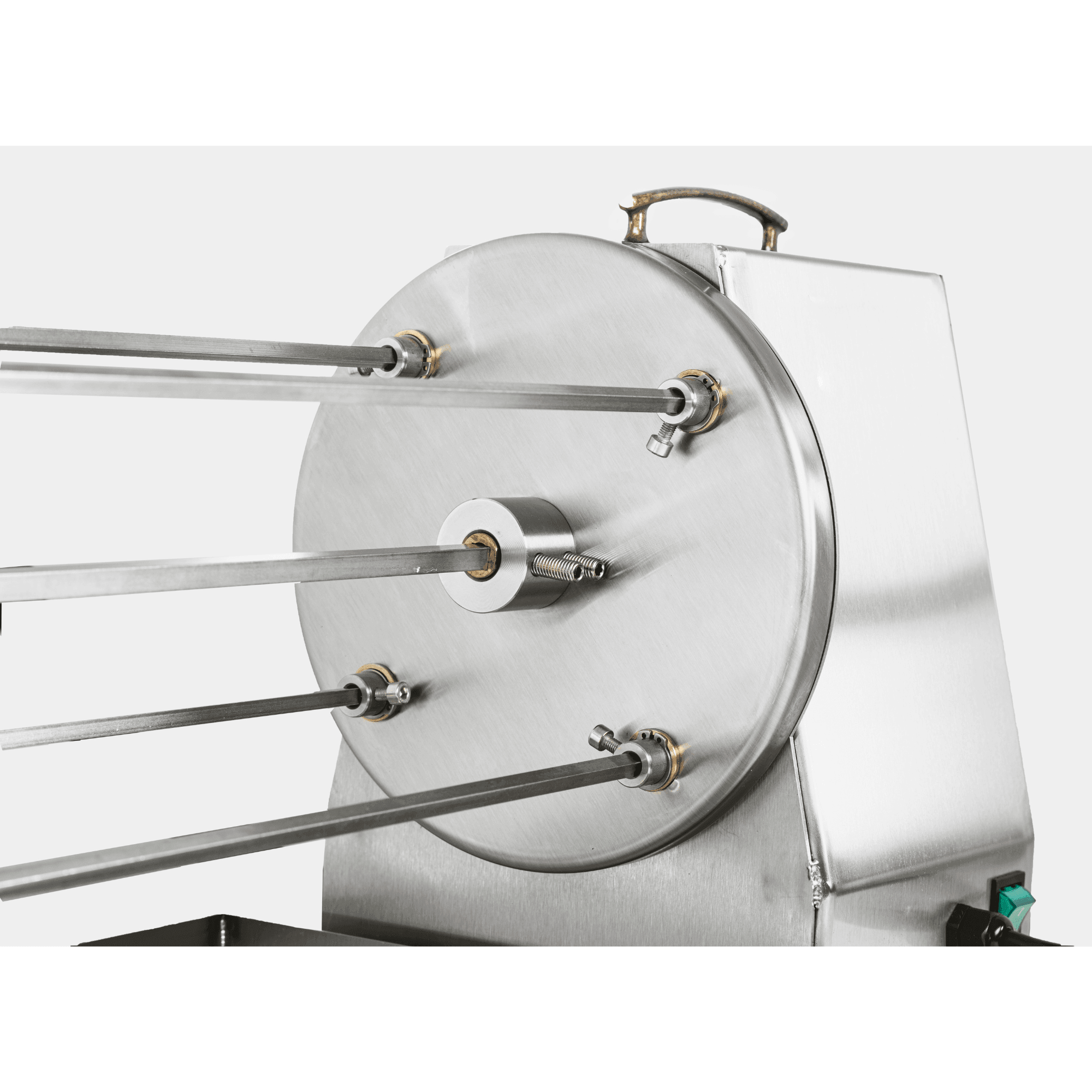 Girarrosto in acciaio inox con spiedi per barbecue professionale