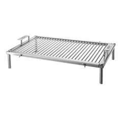 Griglia in acciaio inox per barbecue e girarrosto, robusta e professionale, ideale per cucina privata e professionale