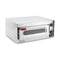 Forno pizza elettrico in acciaio inox con temperatura fino a 400°C, ideale per cucina professionale.