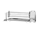 Girarrosto a legna Cortina Inox 4 aste completo con leccarda, acciaio inox 304 RZeta
