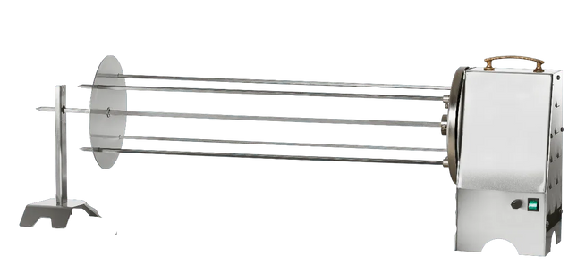 Girarrosto a Legna | Cortina Inox 4 Aste - RZeta 