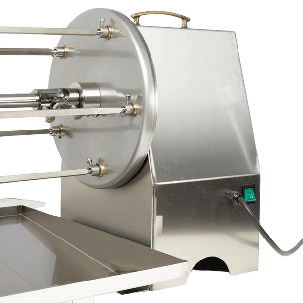 Girarrosto Professionale a Legna | Cortina Inox 5 Aste - RZeta 