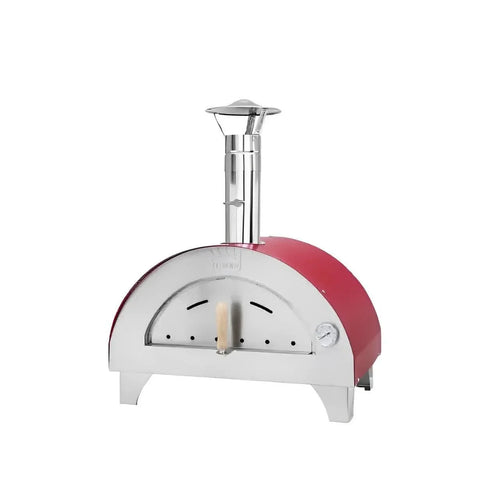 Forno pizza a legna Clementino rosso portatile Clementi — 60x40 cm, 400°C in 15 min