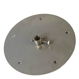 Disco esterno inox 304 a 4 fori per girarrosto Cortina Inox RZeta — flangia laterale supporto aste