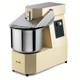 Impastatrice Sirman Hercules 4/8/12 kg — vista laterale con protezione griglia e vasca inox