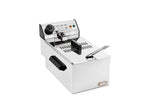 Friggitrice CF Inox F620 1600W 2 litri — vasca inox con zona fredda, termostato regolabile