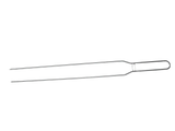 Forchetta Bandeira inox 304 per churrasco — punta biforcuta per salsicce e carne a tranci RZeta