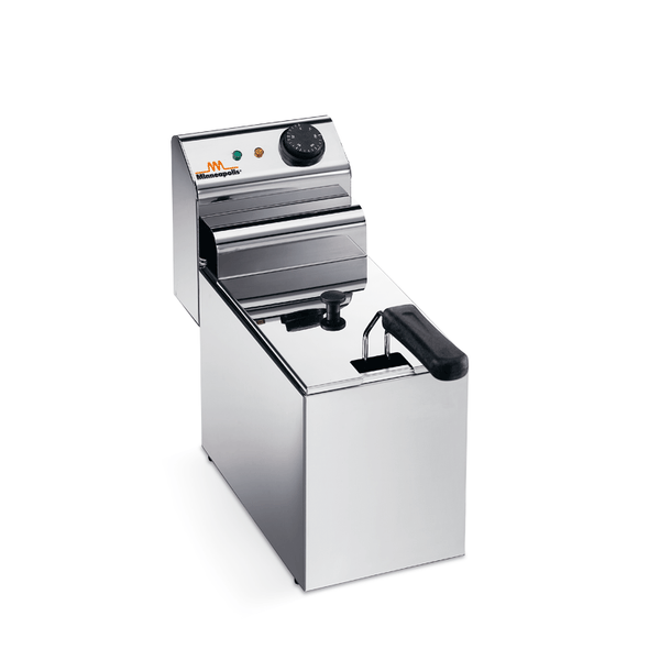 Friggitrice Sirman Minneapolis 3 litri — vasca inox con zona fredda, cestello estraibile