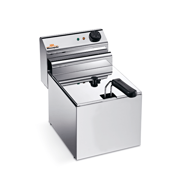 Friggitrice Sirman Minneapolis 5 litri — vasca inox con zona fredda, termostato e cestello