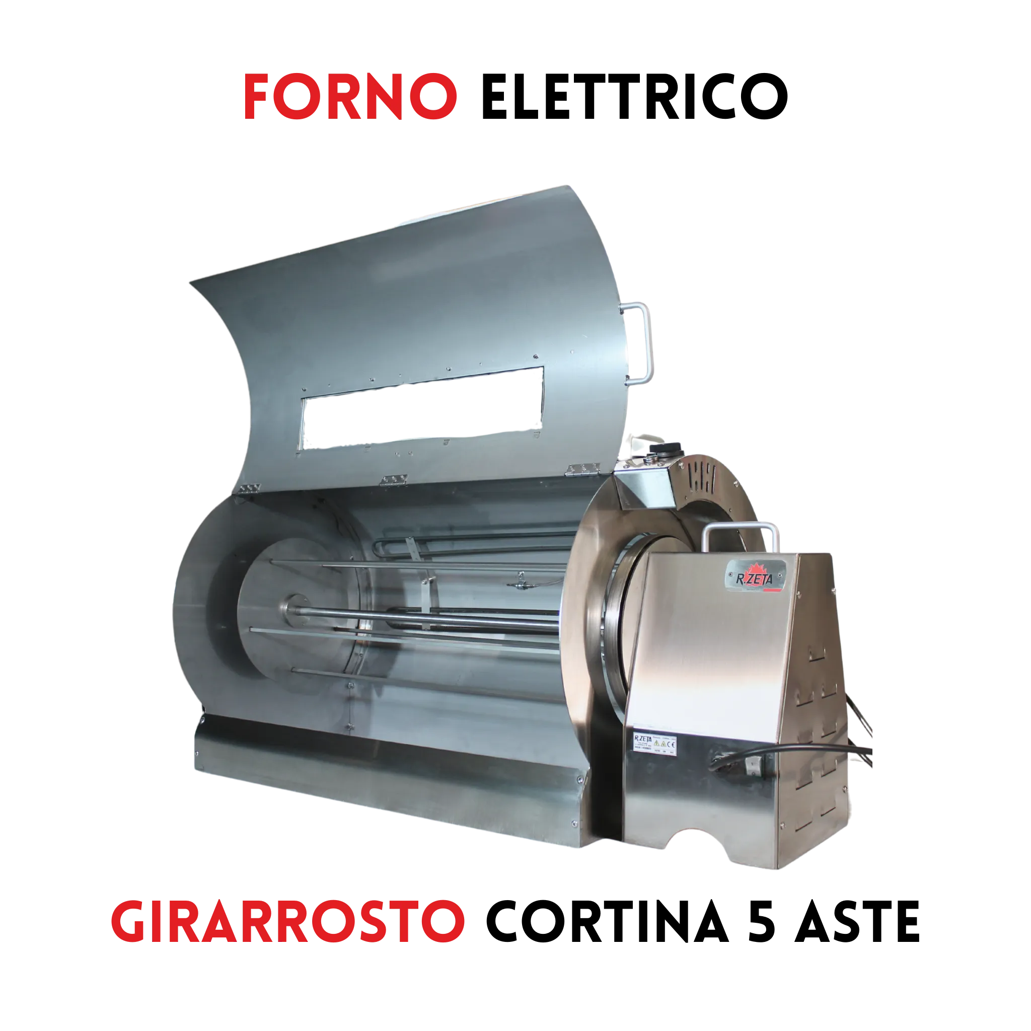 Forno Girarrosto Elettrico | Cortina 5 Aste - RZeta 