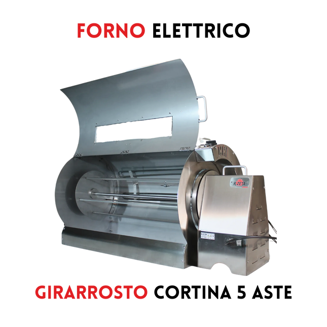 Forno Girarrosto Elettrico | Cortina 5 Aste - RZeta