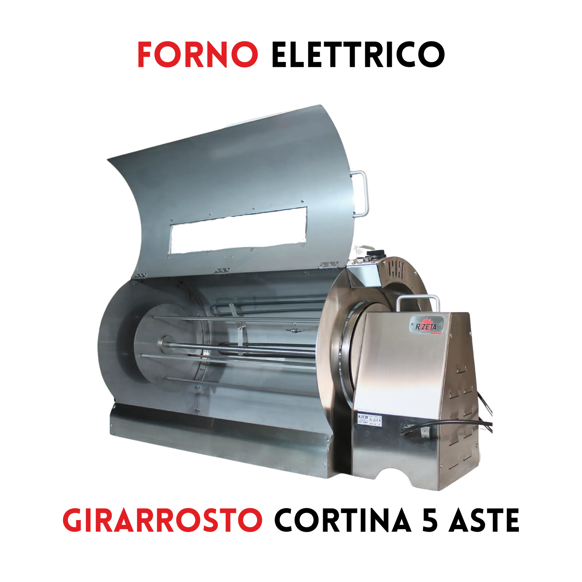 Forno Girarrosto Elettrico | Cortina 5 Aste - RZeta 