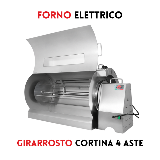 Forno elettrico per Girarrosto | Cortina 4 Aste