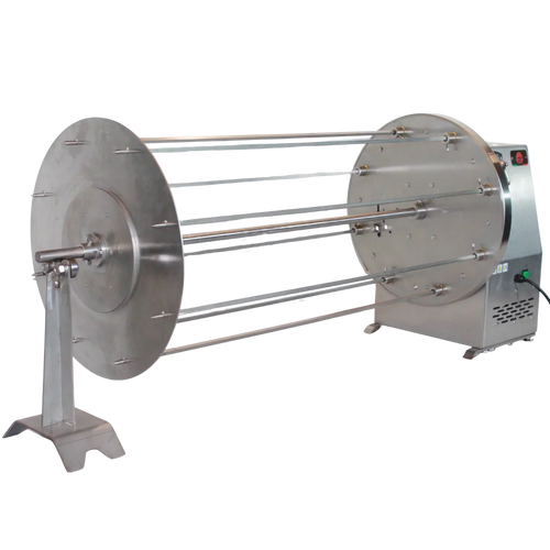 Girarrosto professionale Cortina 8 aste RZeta — inox 304, 180kg portata, motoriduttore MotoVario