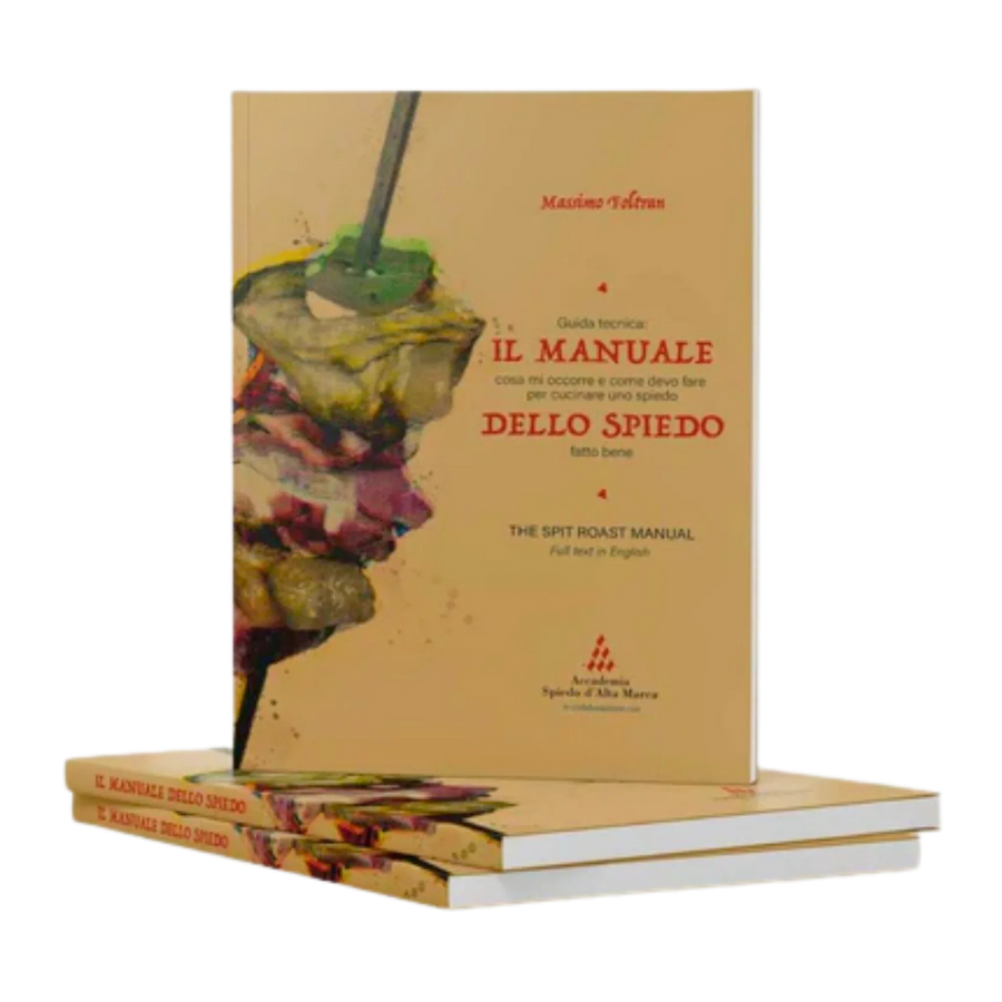 Il Manuale dello Spiedo — copertina guida alla cottura allo spiedo tradizionale veneta RZeta