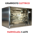 Girarrosto Elettrico Professionale | Marmolada 4 Aste - RZeta 