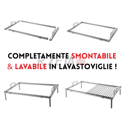 Griglia Inox Smontabile | K2 - RZeta 