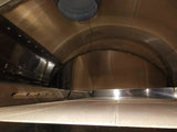 Camera interna forno Clementi — pietra refrattaria Scamotek e griglia fuoco in posizione