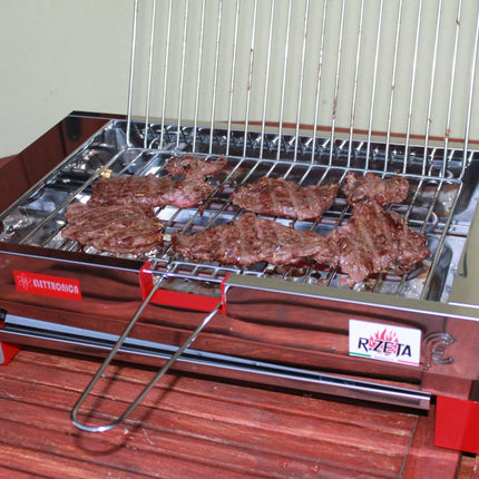 Bistecchiera Elettrica Termoregolazione 2000W CF Inox - RZeta 