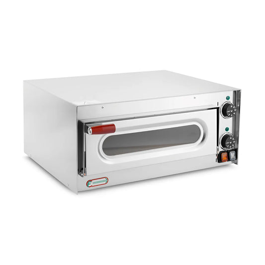 Forno Pizza Elettrico con Vetro CF Inox - RZeta