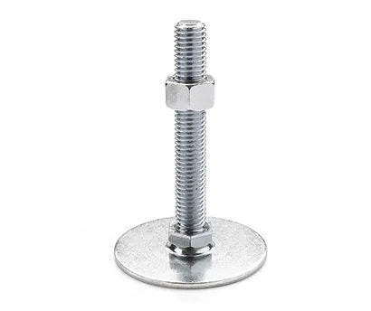 Piedino regolabile K2 inox 304 con dado e rondella — accessorio livellamento griglia RZeta