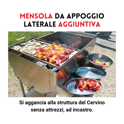 Mensola Laterale Aggiuntiva | BBQ Cervino