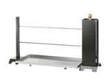 Girarrosto a legna MiniCadore 2 aste completo con leccarda 54x21 cm in acciaio inox 304 RZeta