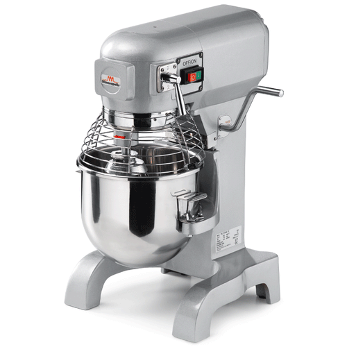 Impastatrice planetaria Sirman Plutone 10-20 Lt con protezione — vasca inox e braccio planetario