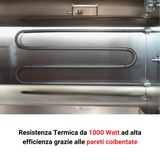 Resistenza 1000W girarrosto elettrico professionale Marmolada RZeta — elemento corazzato inox