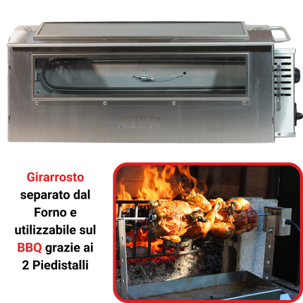 Forno Girarrosto Elettrico | Echo 1 Asta - RZeta 