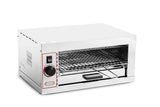 Tostone CF Inox TT320 doppio con resistenze — vista frontale apertura sportello a vetro