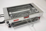 Bistecchiera CF Inox G35x23 vista dall'alto — griglia a barre smontabile inox 304 con pinze