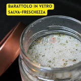 Barattolo in vetro salamoia RZeta — confezione premium richiudibile con tappo metallico