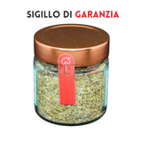 Sigillo di garanzia salamoia La Griglia RZeta — barattolo vetro con coperchio ramato sigillato