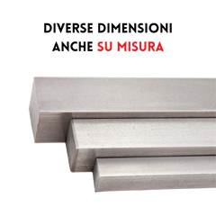 Aste quadre inox 304 per girarrosto in diverse lunghezze — 50, 60, 75, 85, 100 cm RZeta