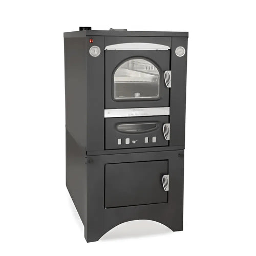 Forno a legna Clementi Smart da incasso — sportello vetro con termometro, illuminazione alogena