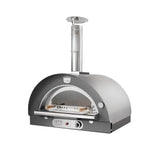 Forno pizza a gas Clementi Pulcinella 60x60 — cottura diretta GPL/metano, 450°C, finitura inox