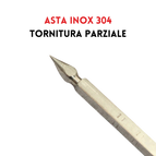 Quadro 6 mm / 50 cm / Tornitura parziale 10 mm - Punta