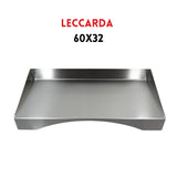 Leccarda golosa inox 304 60x32 cm per girarrosto Cadore e Cortina RZeta — raccogligrassi a V