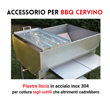 Piastra di Cottura Inox 70x40 | BBQ Cervino