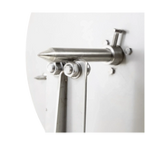 Punta asta centrale girarrosto professionale a legna RZeta — tornitura completa 30mm inox 304