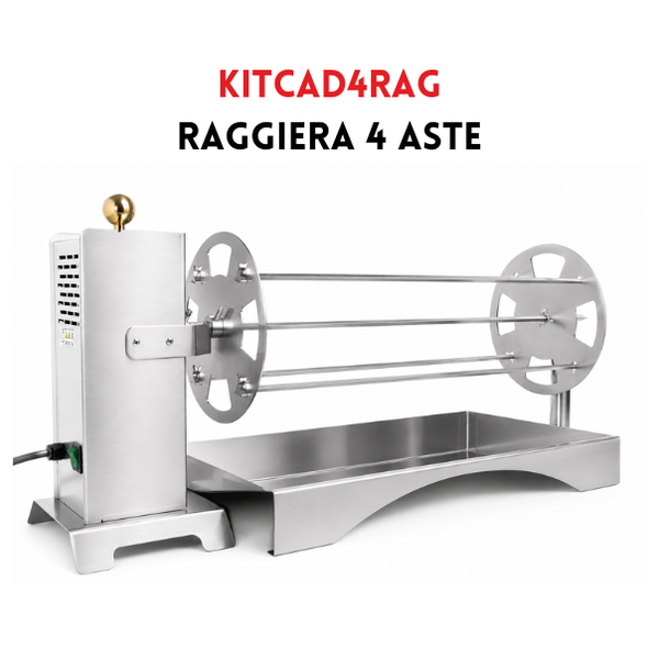 Girarrosto a Legna | Cadore Raggiera 4/6 Aste